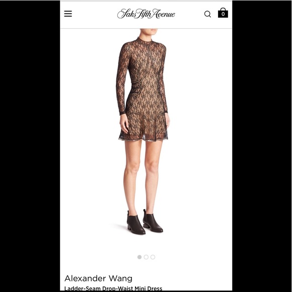 Alexander Wang Lace Drop Waits Mini Dress - Picture 4 of 14